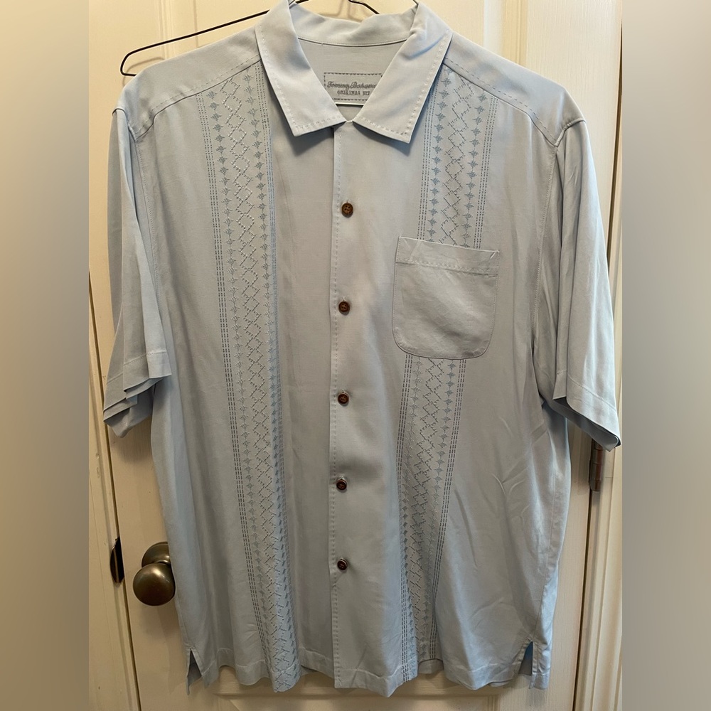 Tommy Bahama Light Blue Casual Button Down Shirt